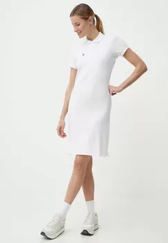 Rossignol rochie din bumbac culoarea alb, mini, drept, RLLWD02 imagine