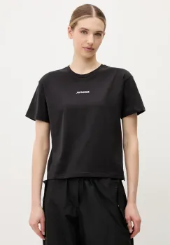 Rossignol tricou din bumbac Presset femei, culoarea negru, RLNWY14 imagine