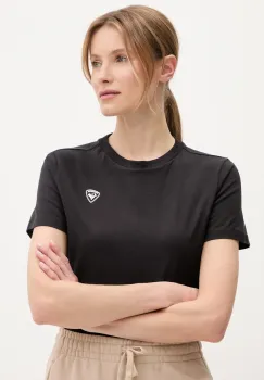 Rossignol tricou din bumbac TRAYE femei, culoarea negru, RLNWY12 imagine