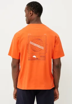 Rossignol tricou din bumbac Waterfall barbati, culoarea portocaliu, cu imprimeu, RLNMY24 imagine