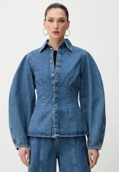 Rotate camasa jeans cu guler clasic, slim, 1151701602 imagine