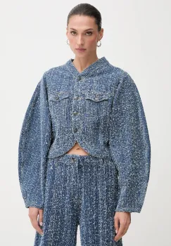 Rotate geaca jeans de tranzitie, oversize, 1142011603 imagine
