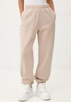 Rotate pantaloni de trening din bumbac culoarea bej, neted, 1134242313 imagine