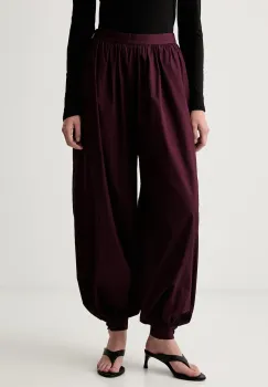 Rotate pantaloni pentru femei din bumbac imagine