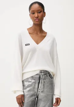 Rotate pulover de lana culoarea bej, light, 114309400 imagine