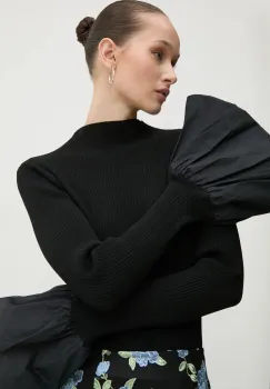 Rotate pulover femei, culoarea negru, light, cu turtleneck, 113618100 imagine