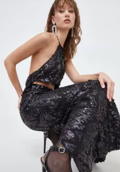 Rotate rochie culoarea negru, maxi, mulata imagine