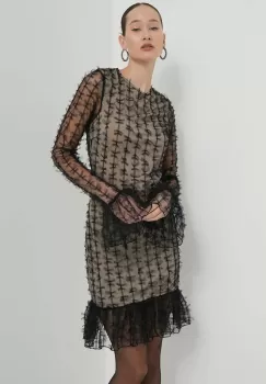 Rotate rochie culoarea negru, mini, mulata imagine