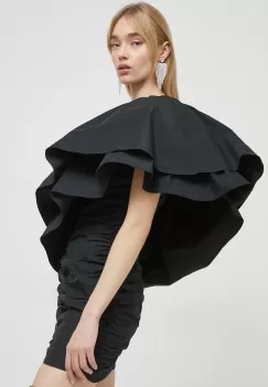 Rotate rochie culoarea negru, mini, mulata imagine