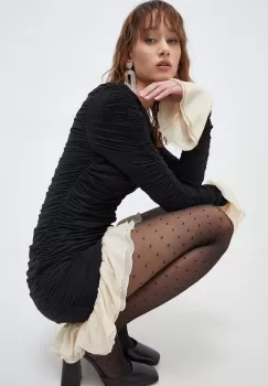 Rotate rochie culoarea negru, mini, mulata imagine