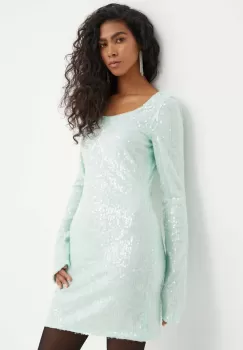 Rotate rochie culoarea verde, mini, mulata imagine