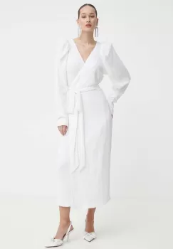 Rotate rochie de mireasa culoarea bej, midi, evazati, 112160857 imagine