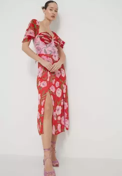 Rotate rochie midi, evazati imagine