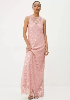 Rotate rochie No Sleeve Maxi Dress culoarea roz, maxi, evazati, 1132211922 imagine