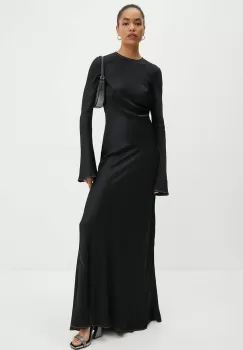 Rotate rochie Satin Maxi Dress culoarea negru, maxi, drept, 112836100 imagine