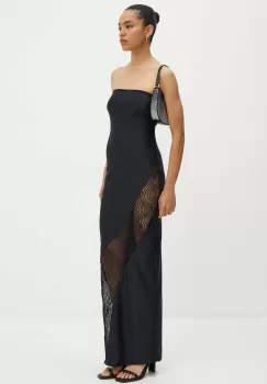 Rotate rochie Stretchy Tube Dress culoarea negru, maxi, mulata, 112909100 imagine