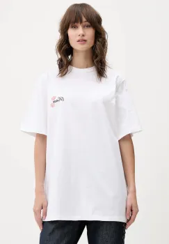 Rotate tricou din bumbac culoarea alb, 114745400 imagine