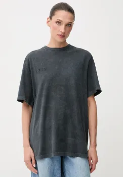 Rotate tricou din bumbac culoarea negru, 112445100 imagine