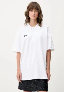 Rotate tricou polo culoarea alb, 114785400 imagine