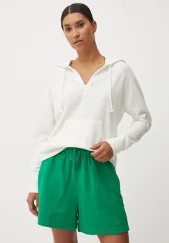 Roxy bluza Destination Surf femei, culoarea alb, cu gluga, neted, ERJKT04187 imagine
