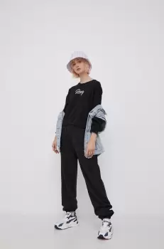 Roxy Bluza femei, culoarea negru, cu imprimeu imagine