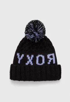 Roxy caciula culoarea negru, din tricot gros imagine
