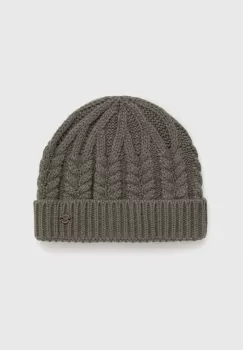 Roxy caciula culoarea verde, din tricot gros imagine