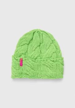 Roxy caciula x Rowley culoarea verde, din tricot gros imagine