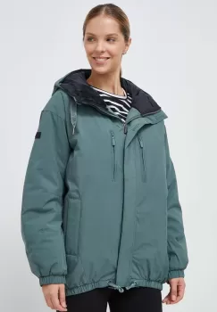 Roxy geaca femei, culoarea verde imagine