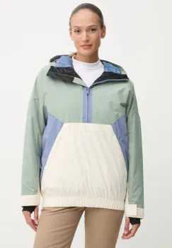 Roxy geaca x Chloe Kim culoarea verde, ERJTJ03476 imagine