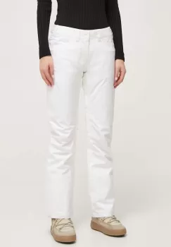 Roxy pantaloni Backyard culoarea alb imagine