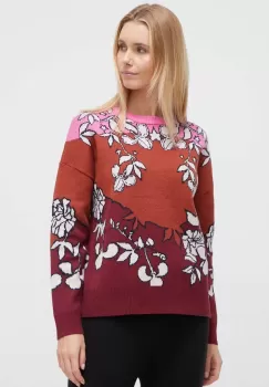 Roxy pulover din amestec de lana x Rowley femei, culoarea bordo imagine