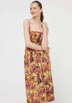 Roxy rochie culoarea violet, midi, evazati imagine