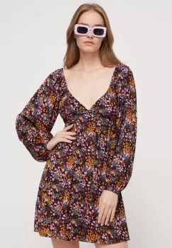 Roxy rochie culoarea violet, mini, evazati imagine