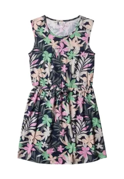 Roxy rochie din bumbac pentru copii SURFS UP RG culoarea albastru marin, mini, evazati imagine