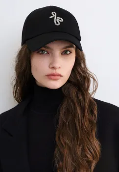 Ruslan Baginskiy sapca de baseball din bumbac culoarea negru, BSB033-C-DMD-PRB imagine