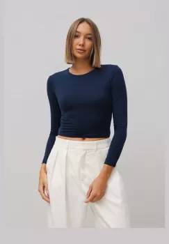 Saint Body bluza femei, culoarea albastru marin, neted imagine