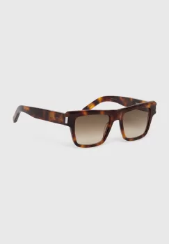 Saint Laurent ochelari de soare barbati, culoarea maro imagine