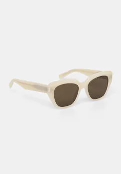Saint Laurent ochelari de soare culoarea bej, SL 827 imagine