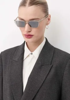 Saint Laurent ochelari de soare femei, culoarea bej, SL 737 MICA THIN imagine