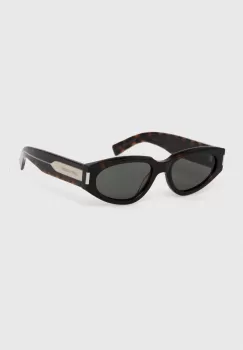 Saint Laurent ochelari de soare femei, culoarea maro imagine