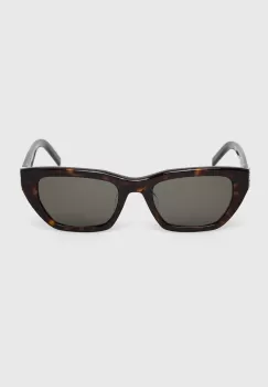 Saint Laurent ochelari de soare femei, culoarea maro imagine