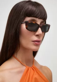 Saint Laurent ochelari de soare femei, culoarea maro, SL 658 imagine