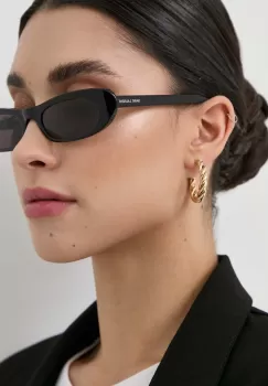 Saint Laurent ochelari de soare femei, culoarea negru imagine