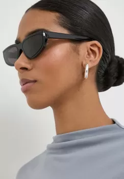 Saint Laurent ochelari de soare femei, culoarea negru imagine