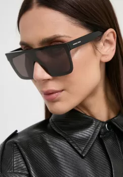 Saint Laurent ochelari de soare femei, culoarea negru imagine