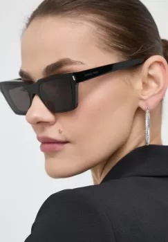 Saint Laurent ochelari de soare femei, culoarea negru imagine
