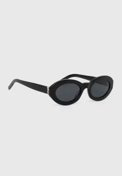 Saint Laurent ochelari de soare femei, culoarea negru, SL M136 imagine