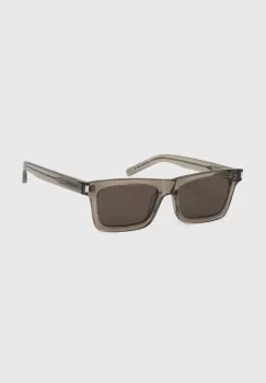 Saint Laurent ochelari de soare femei, culoarea transparent imagine