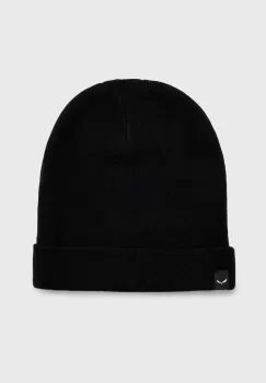 Salewa caciula PUEZ AM culoarea negru, de lana imagine
